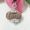 Shop 17 Mukhi Rudraksha Nepal, 25.98mm size in silver pendant