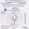 LGL Navagraha Rudraksha Mala Indonesian, silver chain