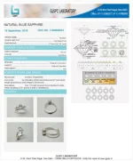 Blue Sapphire (Neelam) Certificate