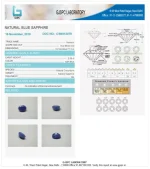 Blue Sapphire (Neelam) Certificate
