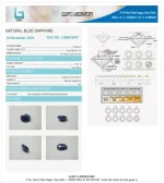 Blue Sapphire (Neelam) Certificate