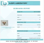 Kalsarpa Rudraksha Mala lab Certificate