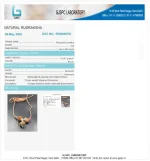 Maha Gyan Rudraksha Mala lab Certificate