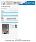 Navagraha Mala lab Certificate