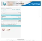 Siddha Mala lab Certificate