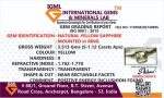 Yellow Sapphire (Pukhraj) Certificate