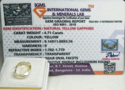 Yellow Sapphire (Pukhraj)