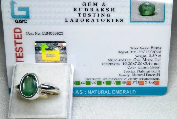 Emerald (Panna) Certificate