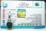 Emerald (Panna) Certificate