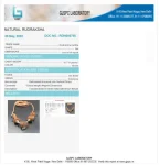 Garbhadhana Rudraksha Mala Certificate