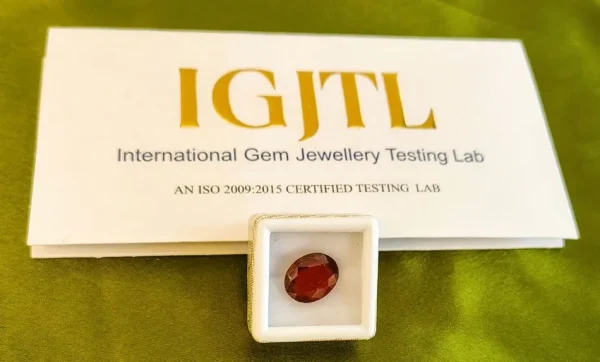 Hessonite (Gomedh) Certificate