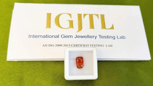 Hessonite (Gomedh) Certificate