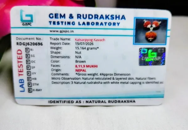 Kalsarpa Certificate