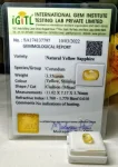 Yellow Sapphire (Pukhraj) Certificate