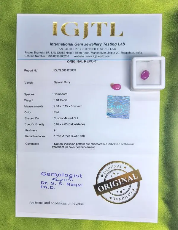 Ruby Certificate