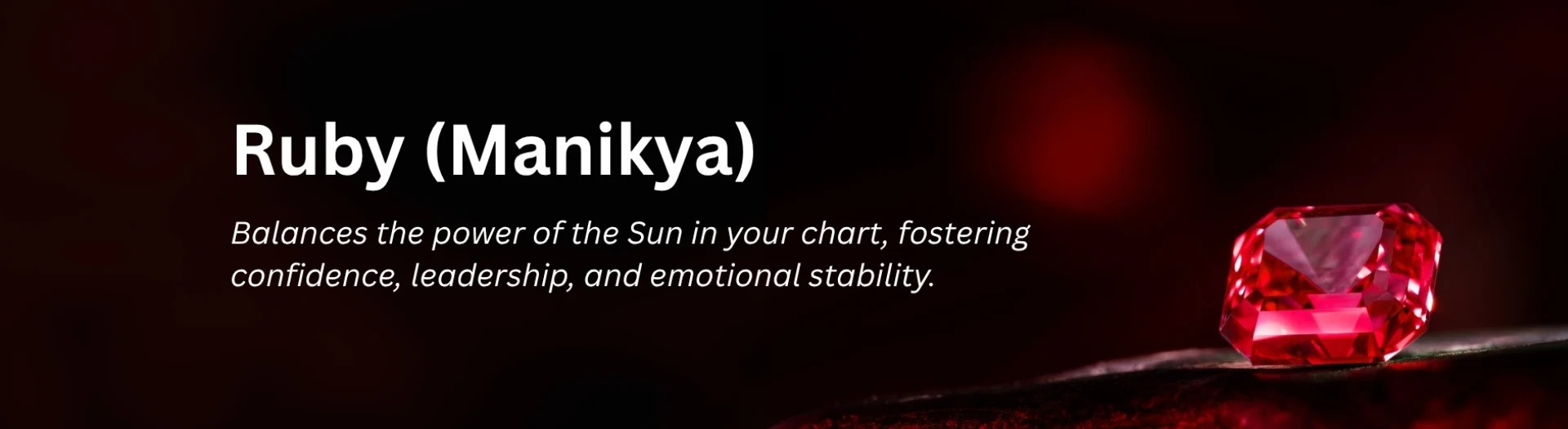 Ruby (Manikya) Gemstone