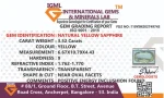 Yellow Sapphire (Pukhraj) Certificate