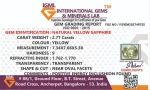 Yellow Sapphire (Pukhraj) Certificate