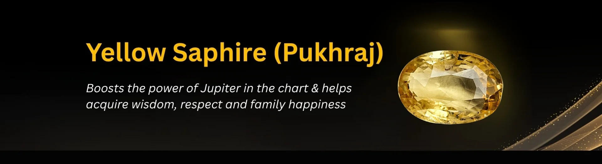 Yellow Sapphire (Pukhraj) Gemstone